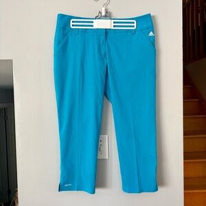 EUC Adidas Adizero Sky Blue Golf Cropped Pants
